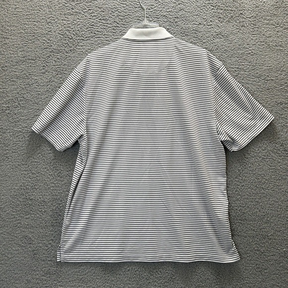 PGA Tour Shirt Mens XXL‎ Black White Striped Polo Golf Embroidered Logo Athletic - Picture 6 of 10